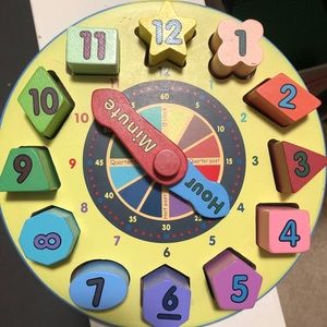 Melissa and Doug shape sorting clock
